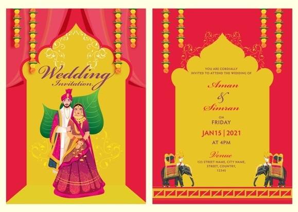 110+ शादी कार्ड डिजाइन फोटो 2023 | Wedding Card Designs