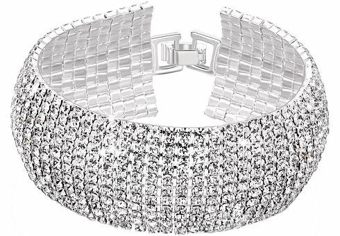 YC Platinum Plated Crystal Bracelet