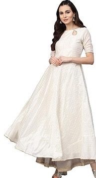 Sashay Boutique Chanderi Cotton Gown Dress