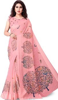 Sourbh Cotton Designer Madhubani Printed Saree