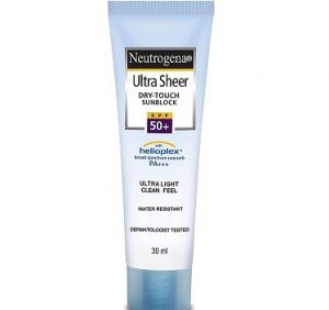 Neutrogena Ultra Sheer Sunscreen Cream