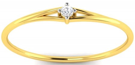 Avsar 14KT Yellow Gold Metal Ring
