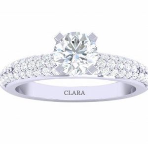Clara 925 Crystal Sterling Silver Cubic Zirconia Ring