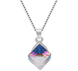 Giva Sterling Silver Mystic Prism Pendant With Chain