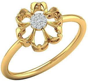 Kisna Real Diamond Gold Ring