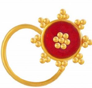 P.c. Chandra Jewellers Yellow Gold Nose Ring
