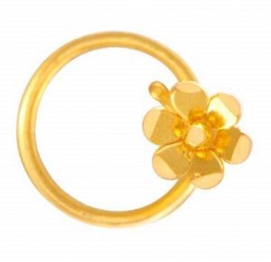 Pc Chandra Jewellers 22k Yellow Gold Nose Ring