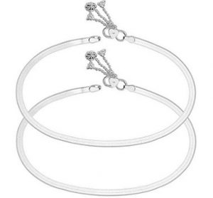 Silver Style Modern Wedding Anklets