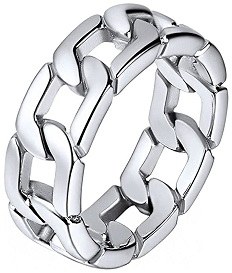 YC Unique Chain Style Silver Ring