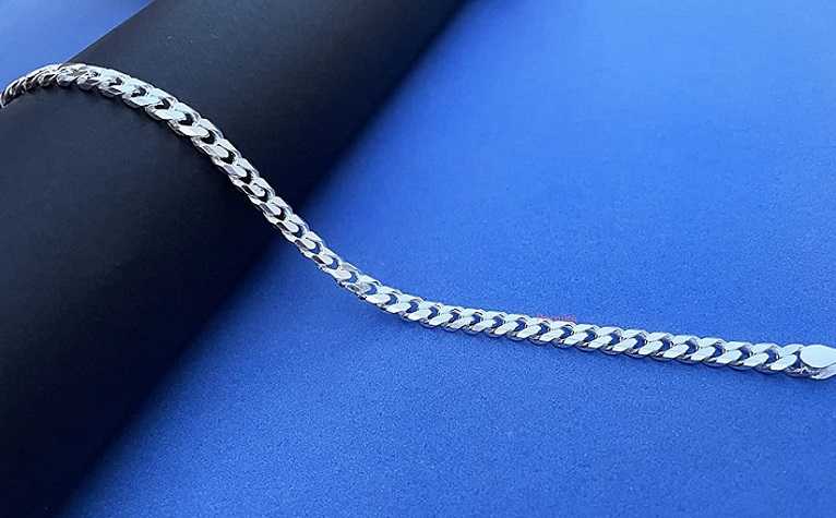 New Chain Beads Design Ladies Silver Bracelet  Anklet Pair
