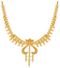 PC Chandra Gold Choker Necklace