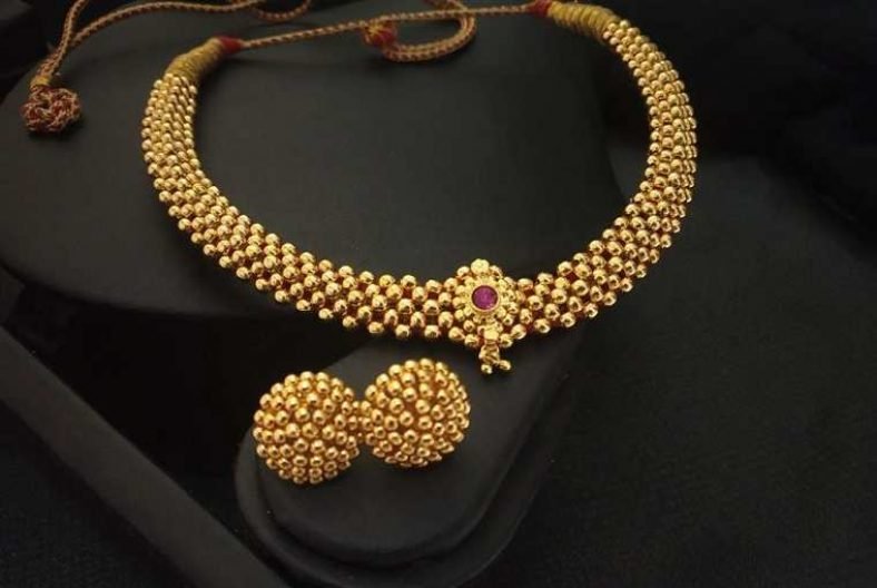12 Best Thushi Design 2024 | 3, 5 Gram Gold Thushi Necklace