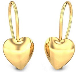 Candere BIS Hallmark Gold Dangle Earrings