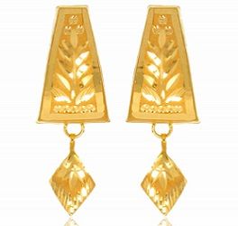 Senco 22k Metal Yellow Gold Earrings