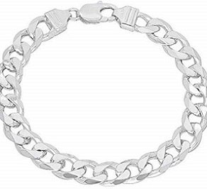 Sterling Silver Chain Design Bracelet For Men - Silver Palace-iangel.vn