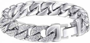 Zivom Platinum Plated Cubic Zirconia Bracelet