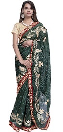 Jaipur Silk Bhandej Charka Gota Patti Saree