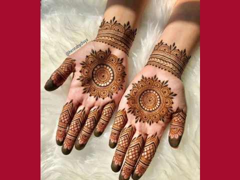 Simple Mehndi Design For Bridal (4)