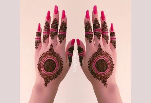 Coloring Mehandi Design For Bridal (8)