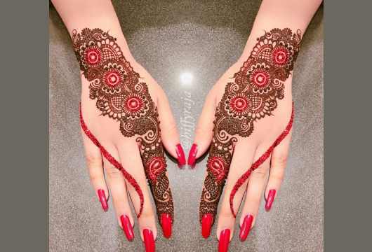 Coloring Mehandi Design For Bridal (6)