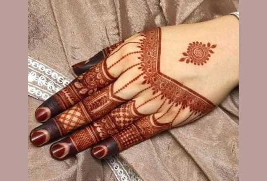 Simple Mehndi Finger Design (2)