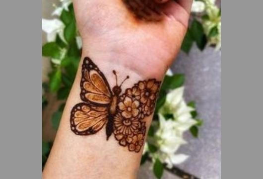 Tattoo Style Simple Mehandi (10)