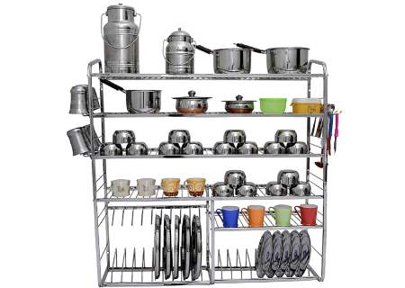 Dhsvs Stainless Steel Bartan Stand