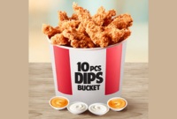 10 Chicken Strips And Dips Bucket
