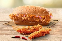 Chicken Longer Burger And 2 Strips