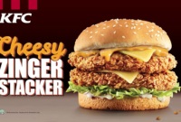 KFC Cheesy Zinger Stacker