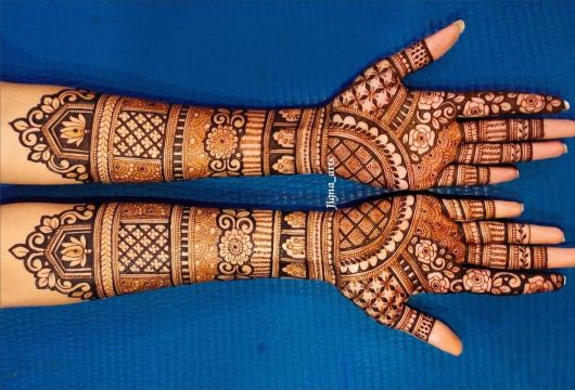 Bengali Mehndi Designs For Weddings (3)