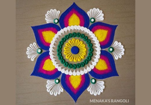 Easy Diwali Rangoli Designs 1