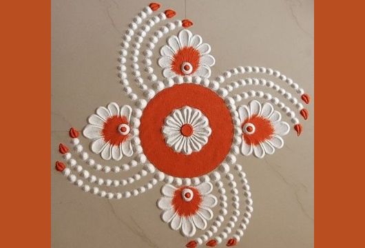 Easy Diwali Rangoli Designs 5