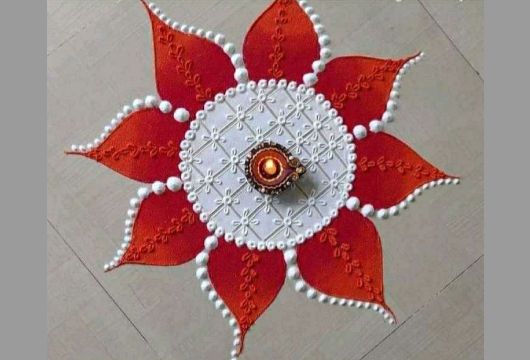 Easy Diwali Rangoli Designs 6