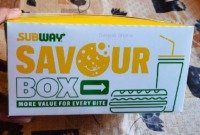 Subway Veg Savour Box