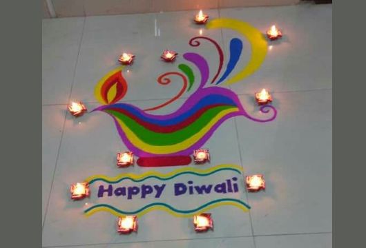 Very Easy Rangoli For Diwali 11
