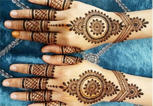 Beautiful Left Hand Mehndi Design (10)