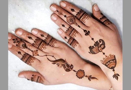 Beautiful Left Hand Mehndi Design (5)