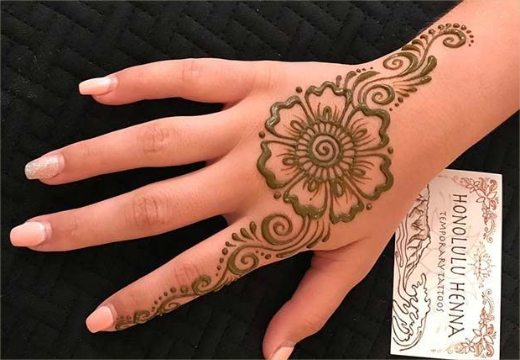 Beautiful Left Hand Mehndi Design (7)