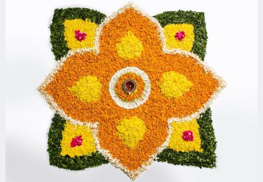 Floral Art Rangoli Designs 6
