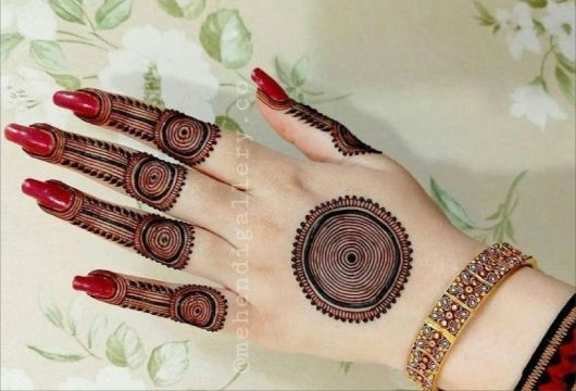 Full Left Hand Mehndi Design (9)