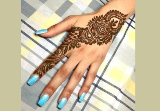 Full Left Hand Mehndi Design (5)