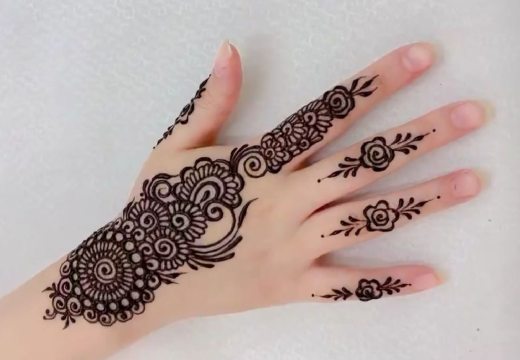 Left Hand Mehndi Design Simple (10)