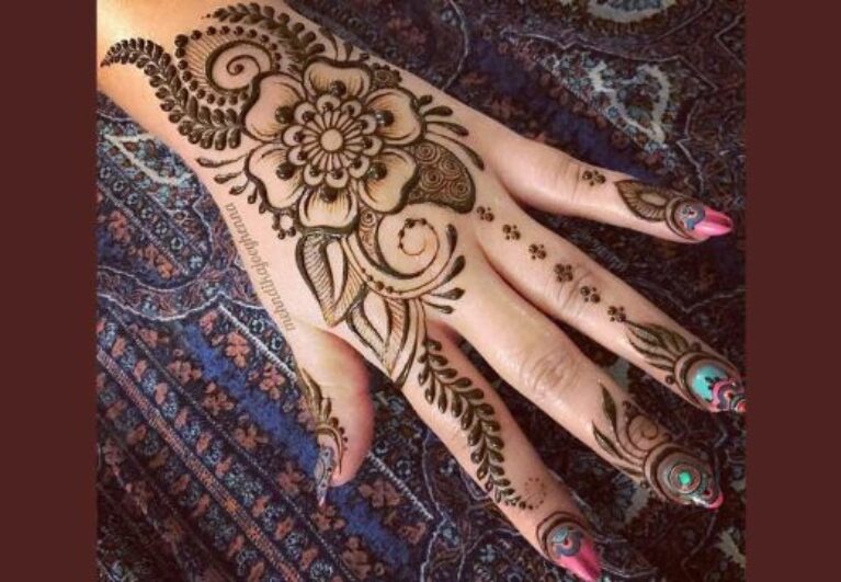 Left Hand Back Side 100+ Simple Mehndi Designs For Left Hand | Front+Back Side Photos ...