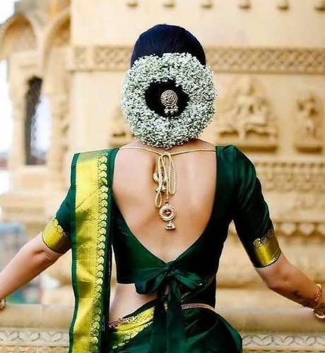 Back Neck Silk Saree Blouse Designs (4)