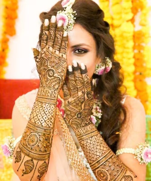 Bridal Back Hand Mehndi Design 3