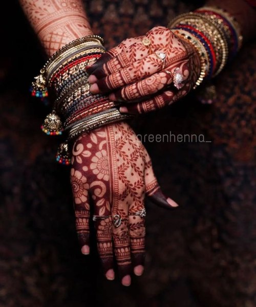Bridal Back Hand Mehndi Design 5