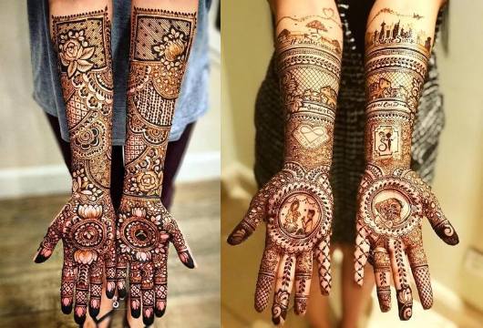 Front Hand Mehndi For Bridal 10