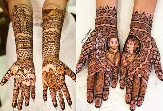 Front Hand Mehndi For Bridal 4