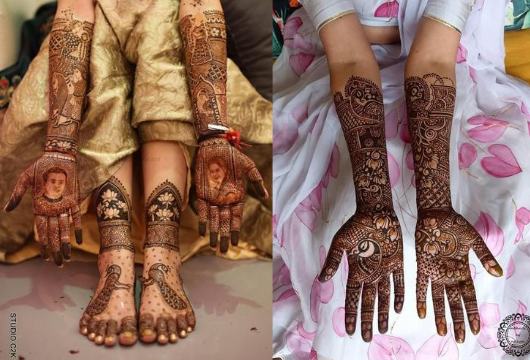 Front Hand Mehndi For Bridal 6
